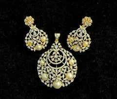 PENDANT SET CHAINS pendant set 175 DIAMOND WHITE