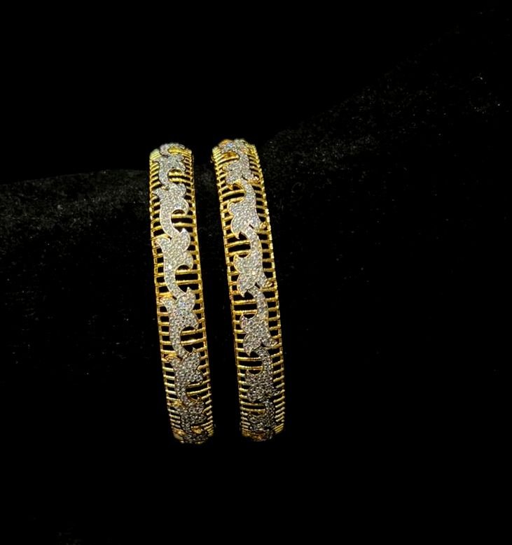 BRACELET/BANGLE bangles 1139 DUAL PLATING DIAMOND LOOK 2'8