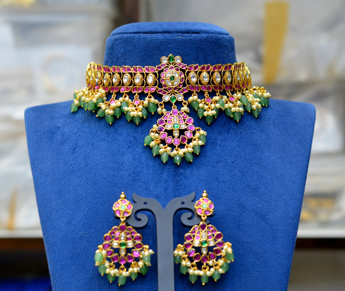 NECKLACE necklace 839 KEMPU JADAU LOOK EMERALD