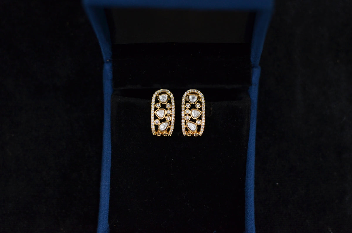 Earring Earrings 291 MOZONITE WHITE