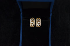 Earring Earrings 291 MOZONITE WHITE