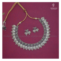 NECKLACE KASUL 001 NAKSHI ANTQIUE WHITE