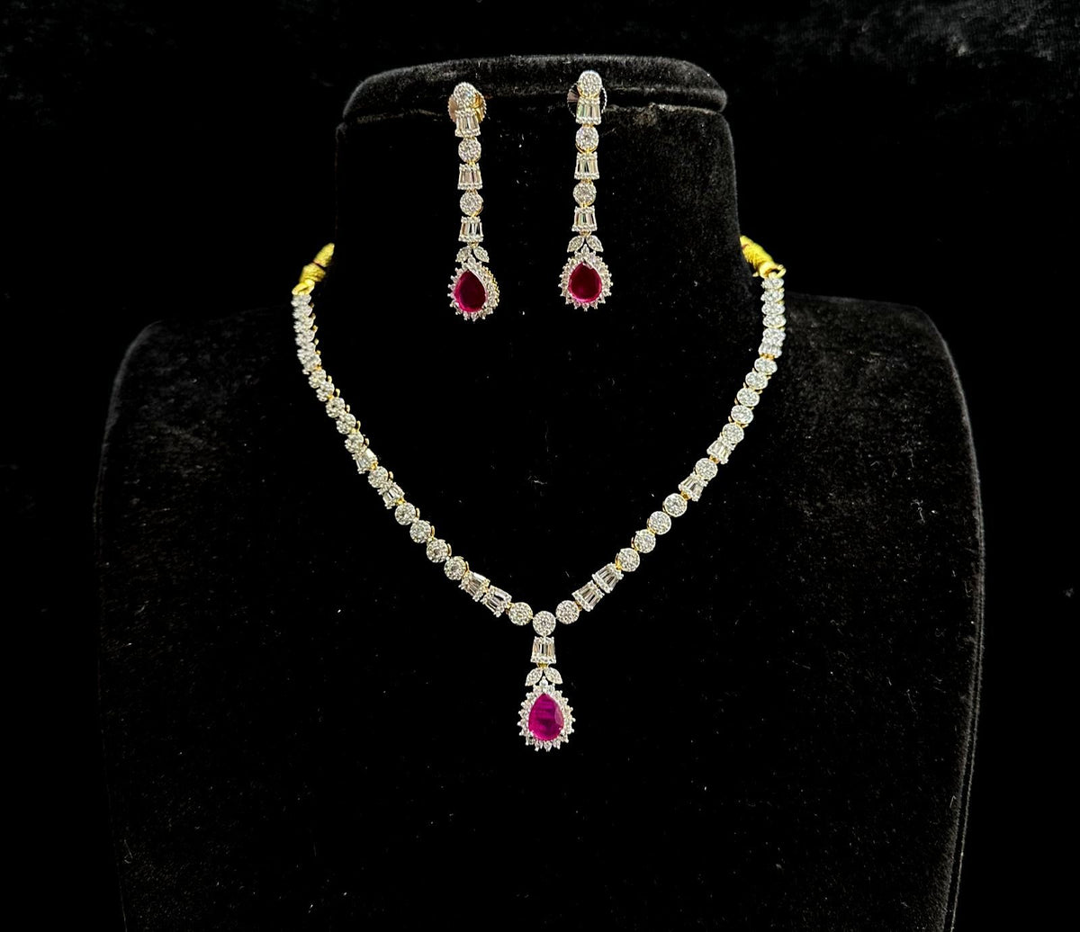 NECKLACE necklace 612 DIAMOND RUBY