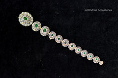 ACCESSORIES  HAIR JADA DIAMOND EMERALD 14 INC DETACHABLE