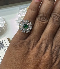 FINGERRING Finger ring 030 DIAMOND EMERALD