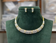NECKLACE necklace 201 DIAMOND DUAL PLATING DIAMOND LOOK