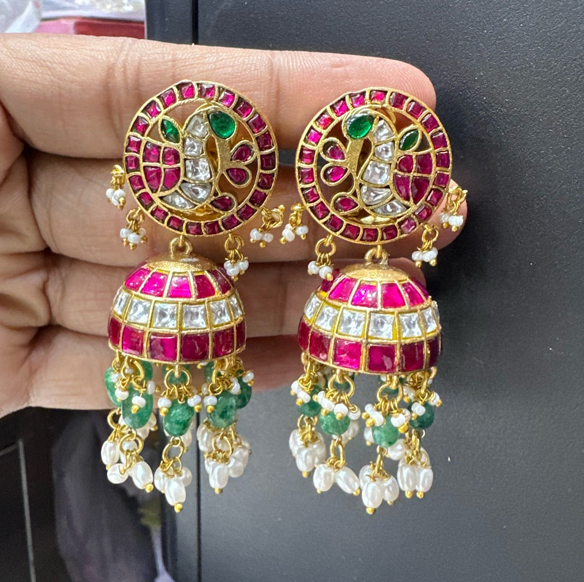 JADAU Jhumka 119 JADAU MULTI COLOR