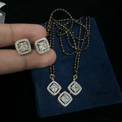 MANGALSUTRA Mangalsutra 051 DIAMOND DUAL PLATING DIAMOND LOOK