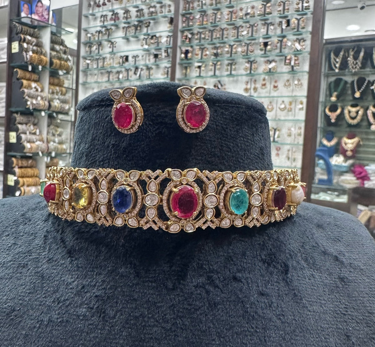 NECKLACE Necklace 956 MOZONITE Navratna