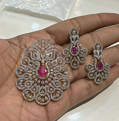 PENDANT SET CHAINS pendant set 177 DIAMOND RUBY
