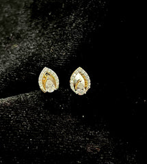 Earring Eartops 118 DIAMOND DUAL PLATING DIAMOND LOOK