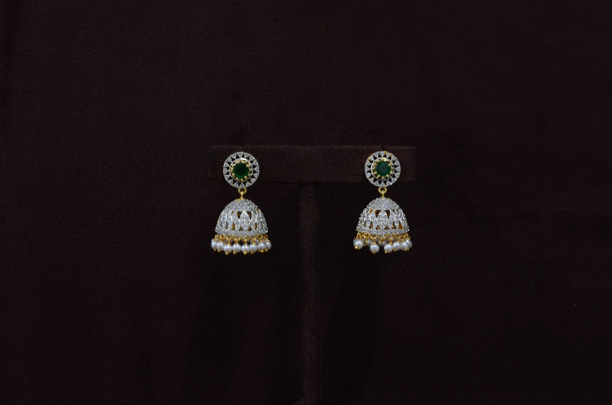 Earring Earrings 050 DIAMOND EMERALD