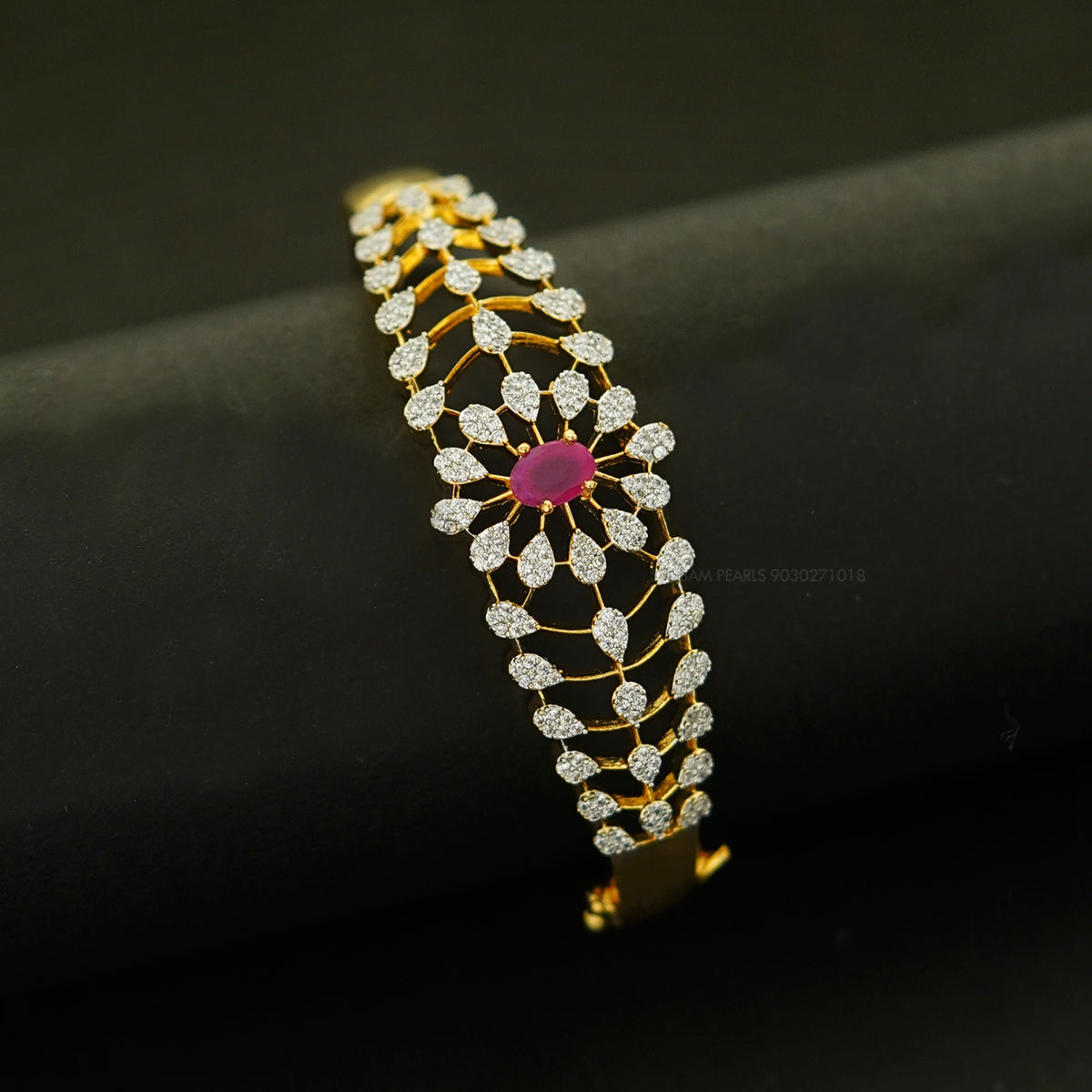 BRACELET/BANGLE bracelet 048 RUBY Openable