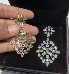 Earring Earrings 276 DIAMOND DUAL PLATING DIAMOND LOOK
