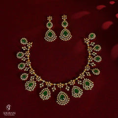 NECKLACE necklace 132 DIAMOND EMERALD