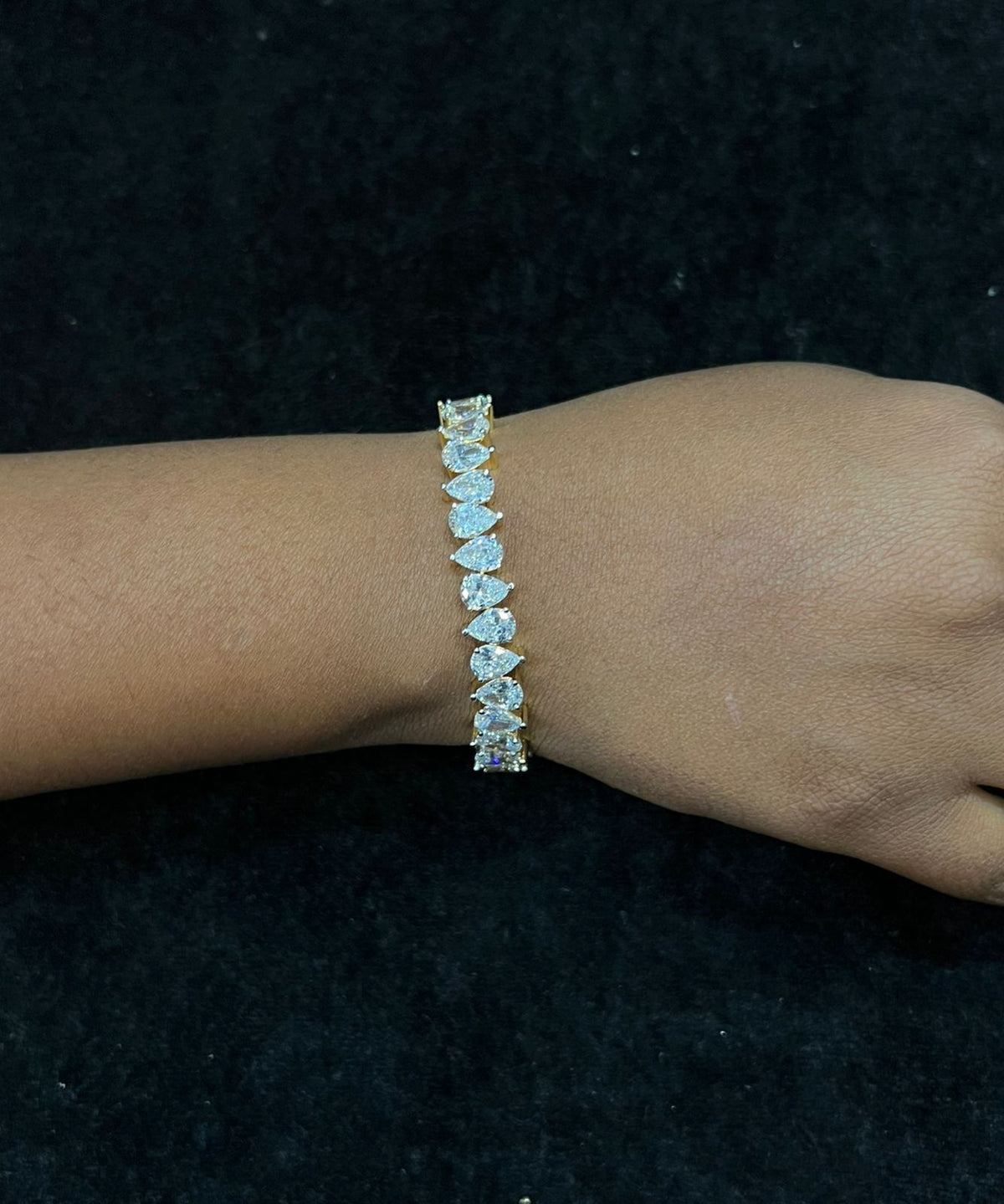 BRACELET/BANGLE Bracelet 030 DUAL PLATING DIAMOND LOOK Openable