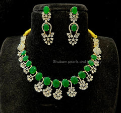 NECKLACE necklace 576 DIAMOND EMERALD