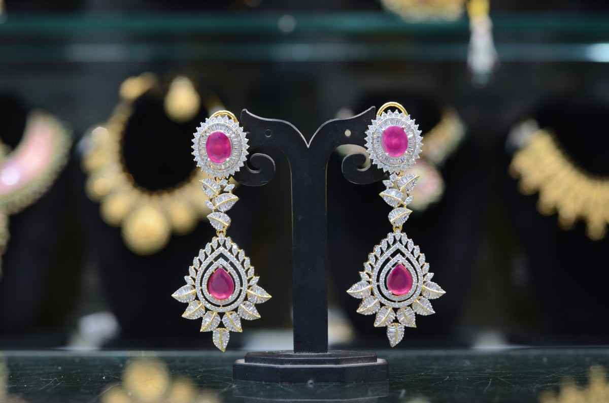 Earring Earrings 137 DIAMOND RUBY