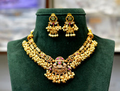 NECKLACE Necklace 658 NAKSHI AD STONE MULTI COLOR