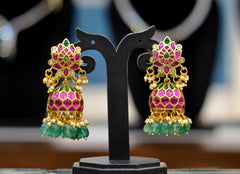 JADAU jhumka 099 JADAU MULTI COLOR