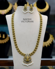 NECKLACE Nk196 NAKSHI ANTQIUE WHITE