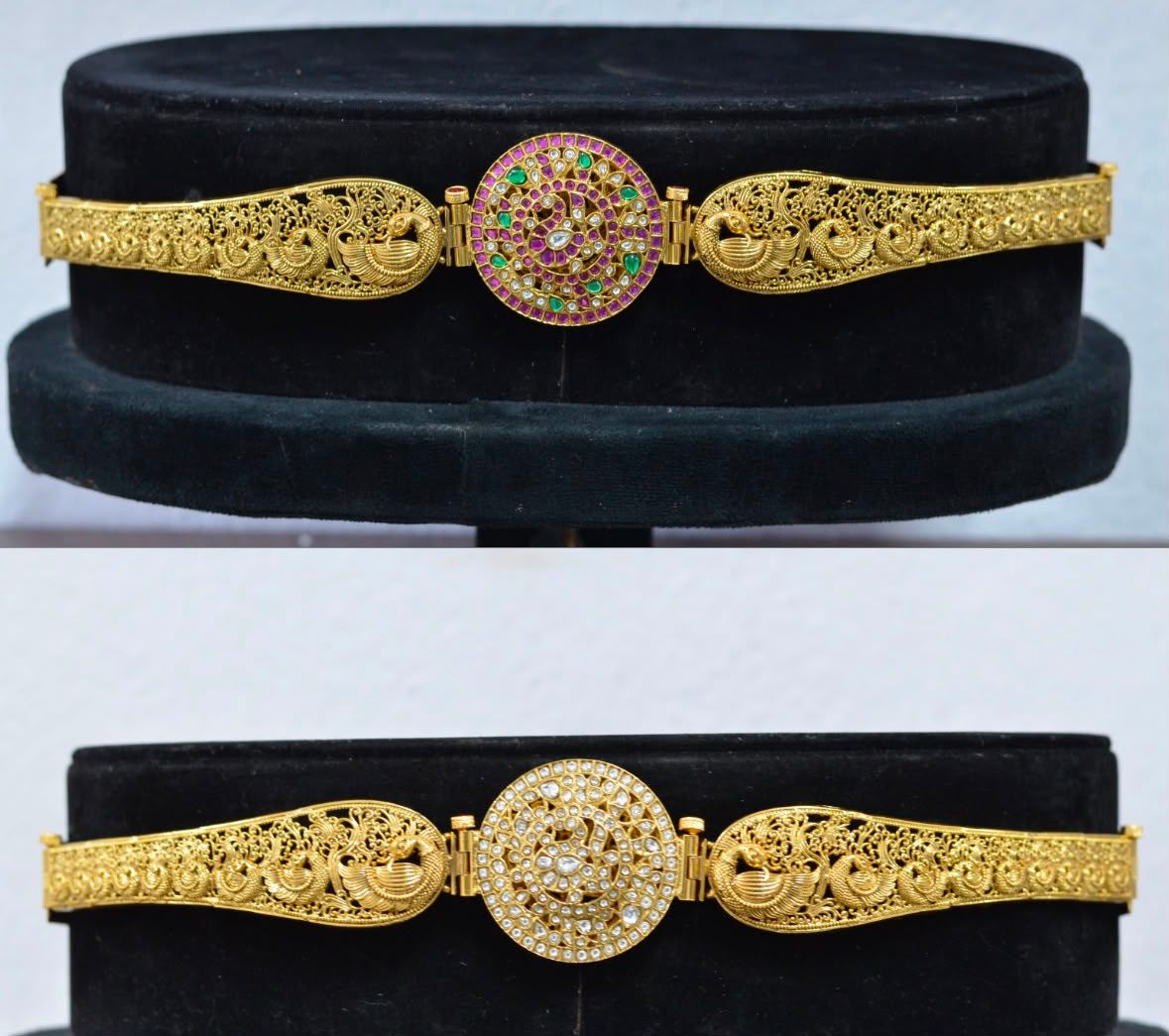 VADDANAM BL0001 KEMPU JADAU LOOK MULTI COLOR - 2 side