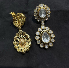 Earring Earrings 255 MOZONITE WHITE