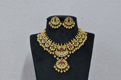 JADAU necklace 590 JADAU WHITE AND RUBY
