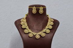 NECKLACE Nk119 KEMPU JADAU LOOK REVERSIBLE MULTI COLOR - MU