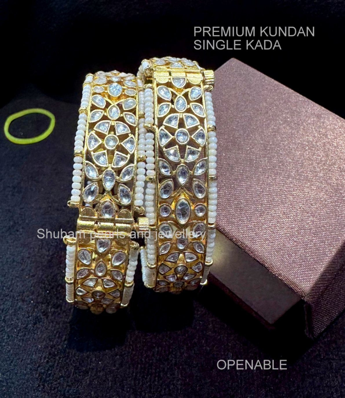 BRACELET/BANGLE SINGLE KADA 046 GOLDEN 2'4