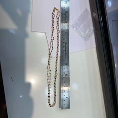BEADS MALA AND CHAINS SHORT CRSTAL MALA  MULTI COLOR 16-18 Inch