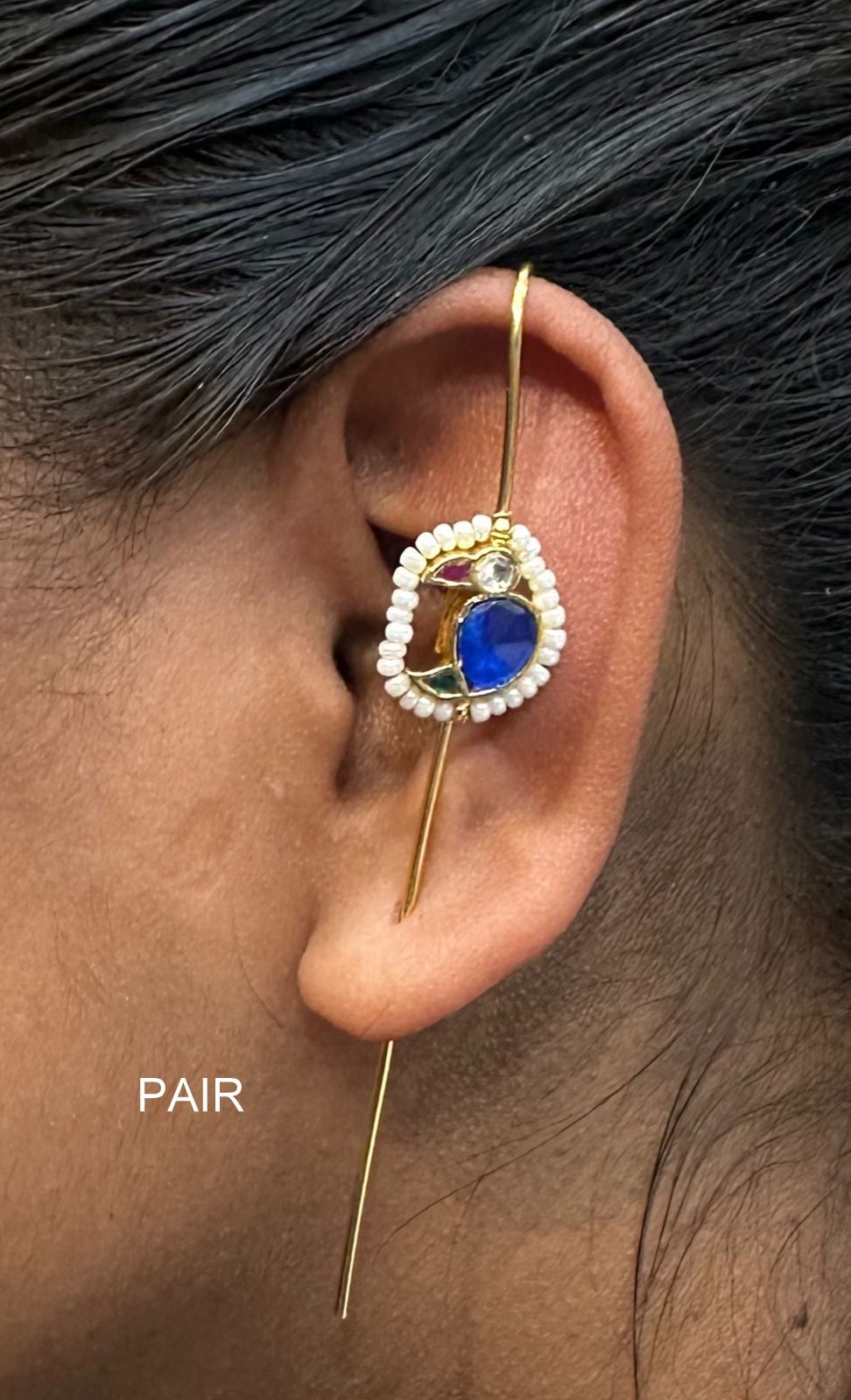 ACCESSORIES EAR Earcuff 011 Kundan medium