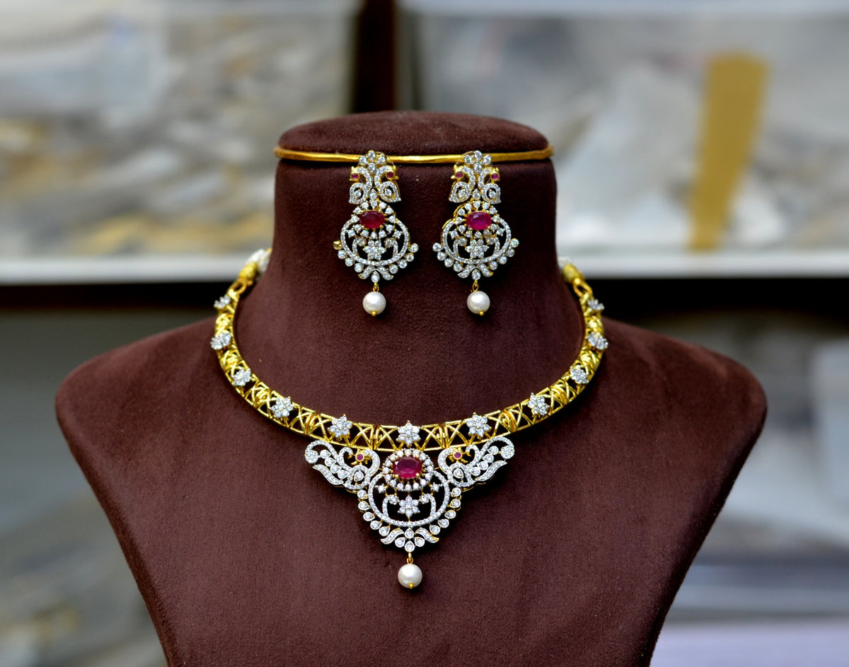 NECKLACE hasli 009 DIAMOND RUBY