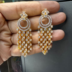 Earring Earrings 262 DIAMOND DUAL PLATING DIAMOND LOOK