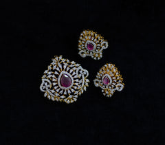 PENDANT SET / LOCKETS pendant set 269 DIAMOND RUBY