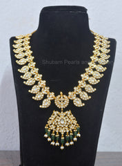 JADAU necklace 792 JAdau With Mozonite WHITE