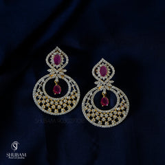 Earring Earrings 129 DIAMOND RUBY