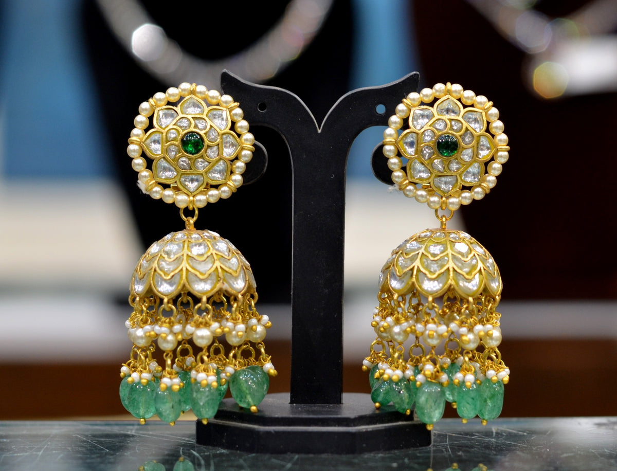 JADAU Jhumka 098 JADAU WHITE