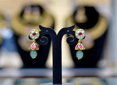 JADAU Earrings 277 JADAU RED AND WHITE