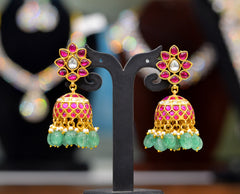 JADAU Jhumka 073 JADAU MULTI COLOR