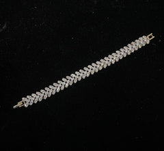 BRACELET/BANGLE Bracelet 041 DUAL PLATING DIAMOND LOOK Openable