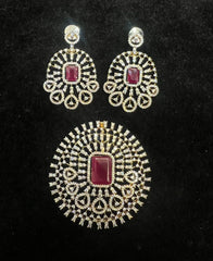 PENDANT SET CHAINS Pendant set 141 DIAMOND RUBY