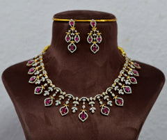 NECKLACE nK225 DIAMOND  RUBY