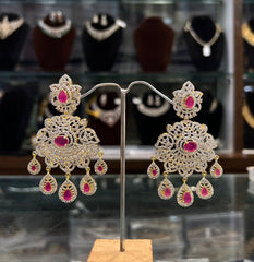 Earring ER014 DIAMOND  RUBY