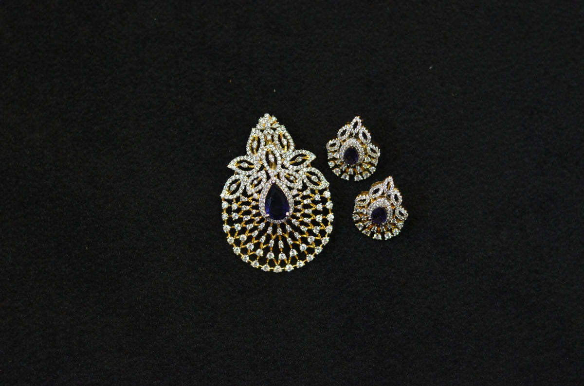 PENDANT SET / LOCKETS pendant set 200 DIAMOND EMETHYST PURPLE