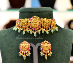 JADAU Choker 007 NAKSHI JADAU MIX MULTI COLOR