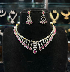 NECKLACE necklace 060 DIAMOND RUBY