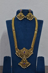 NECKLACE necklace 934 GOLDEN STONE EMETHYST PURPLE