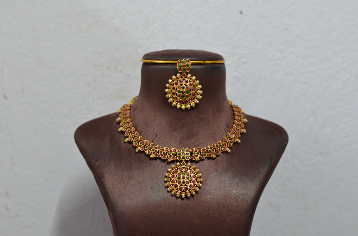 NECKLACE nk173 KEMPU RUBY