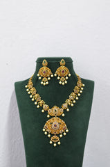 NECKLACE NK046 MATTE NAKSHI MULTI COLOR